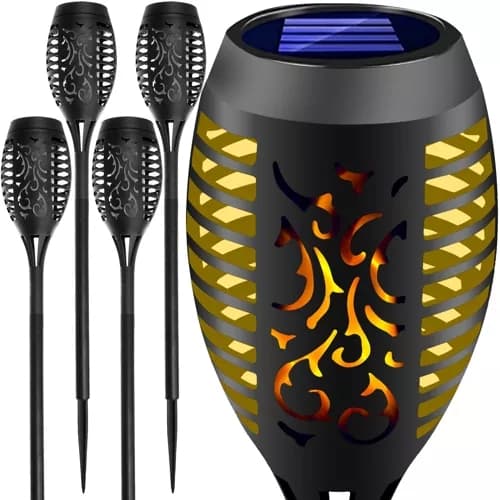 Solar trädgårdslampa - ficklampa, set om 4, 23560