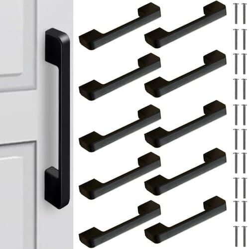 Sort møbelhåndtak - 10 stk. Ruhhy 24190