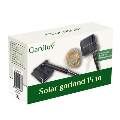 Solguirlande 15m IP44 Gardlov 24007