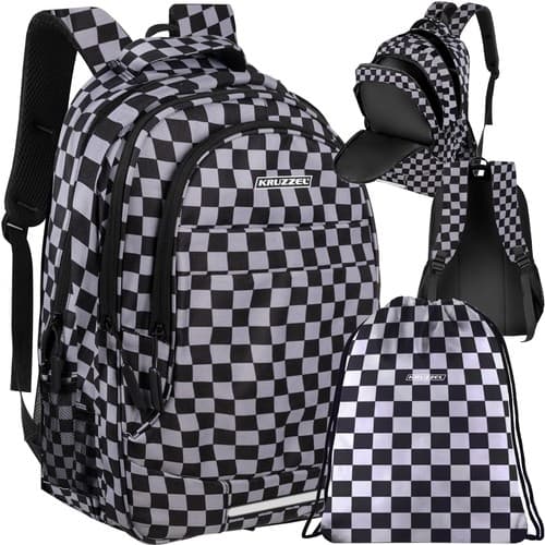 Ryggsäck 22L - schackbräde Kruzzel 24530