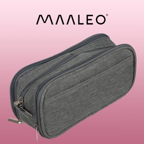 Kolminkertainen jatkettava penaali - harmaa Maaleo 24512
