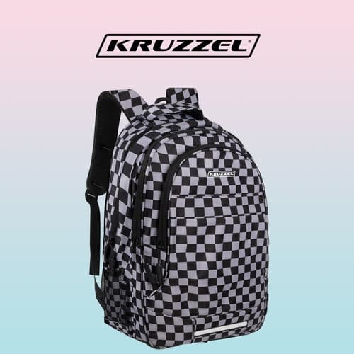 Ryggsäck 30L - schackbräde Kruzzel 24531