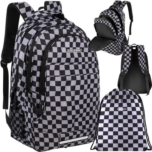 Ryggsäck 30L - schackbräde Kruzzel 24531