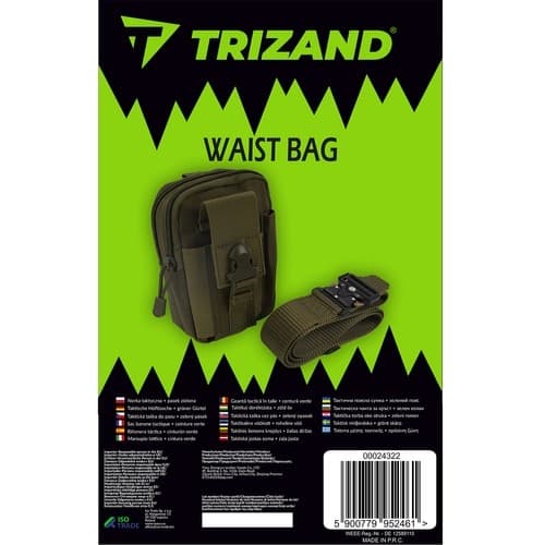 Taktisk midjeveske + belte grønnTrizand 24322