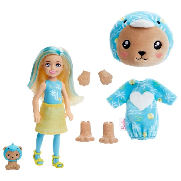 Barbie Cutie Reveal Chelsea Costume Cuties Blå