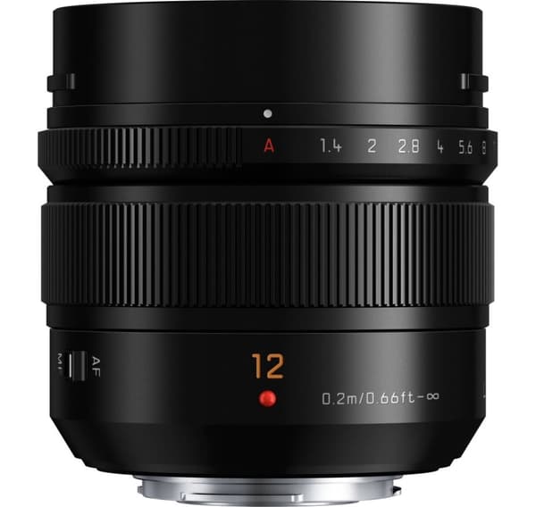 Panasonic Leica DG Summilux 12mm f/1.4 ASPH. lins, svart