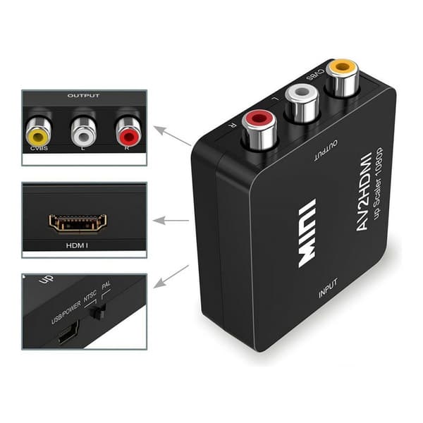 Signaalin toistin HDMI - AV 3 x RCA