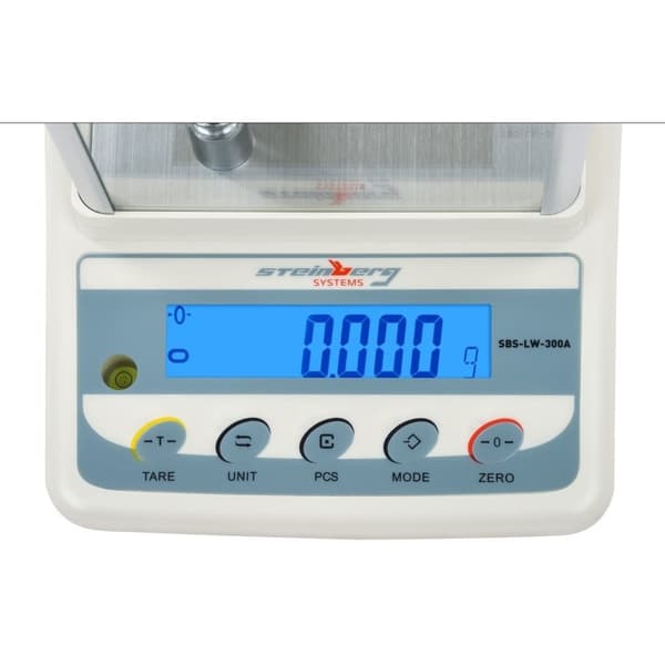 Tarkkuusvaaka vedon estävällä kaapilla SBS-LW-300A LCD tarkka. 0,001 g - 300 g