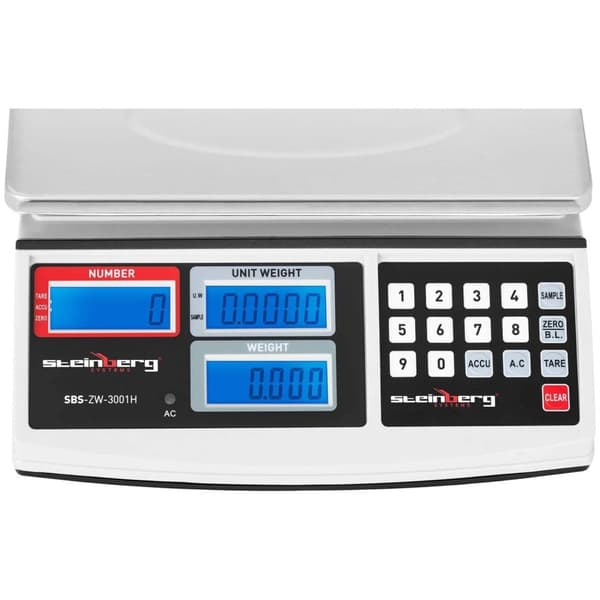 SBS-ZW-3001H LCD stykk tellende kontrollvekt opptil 30 kg
