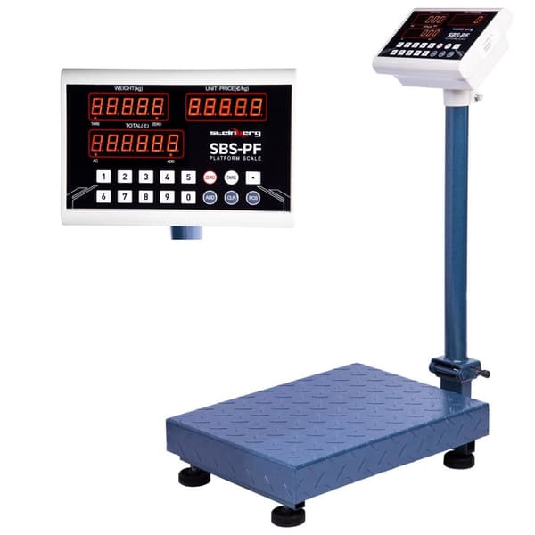 Sammenleggbar plattformvekt SBS-PF-100A8 LED opp til 100 kg