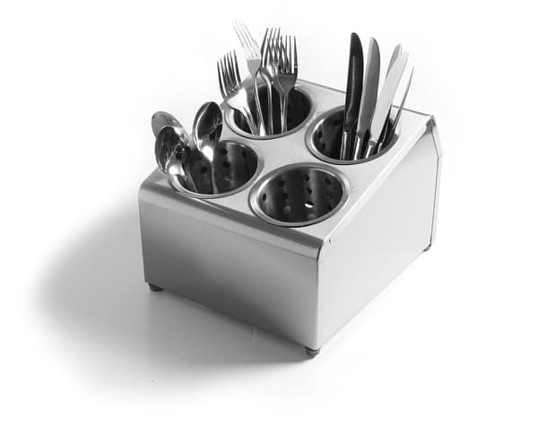 Bestikbeholder i rustfrit stål - Hendi 552407