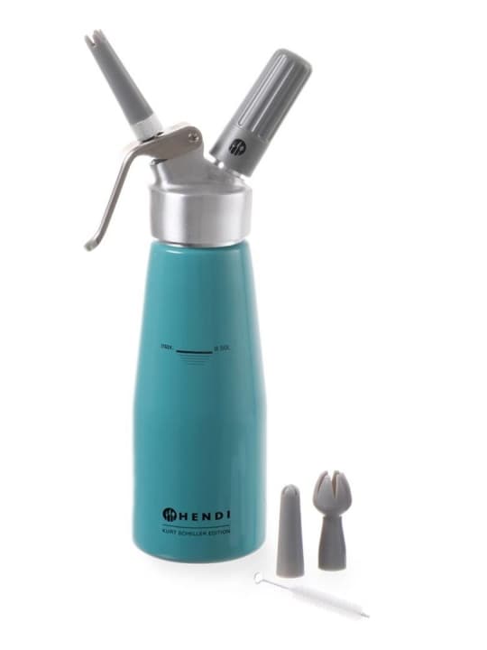 Vispgrädde sifon Kurt Scheller Turkos 0,5 L - Hendi 975893