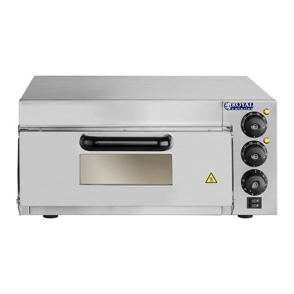 Pizzaovn 1x40cm enkeltkammer 2000W 230V Timer 120min Royal Catering