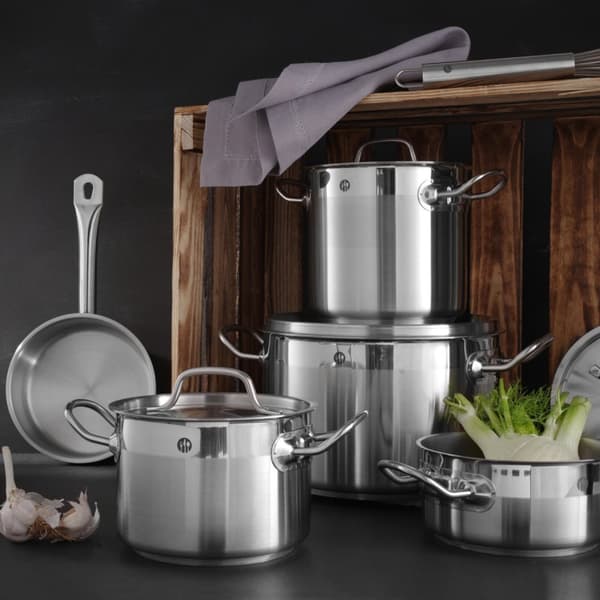 Profi Line lav gryde med låg, 4,8 l, diameter. 240 x 105 timer - Hendi 830406
