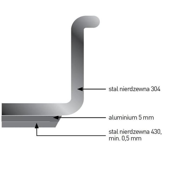 Profi Line medium gryde med låg 2 l dia. 160 x 110 timer - Hendi 831007