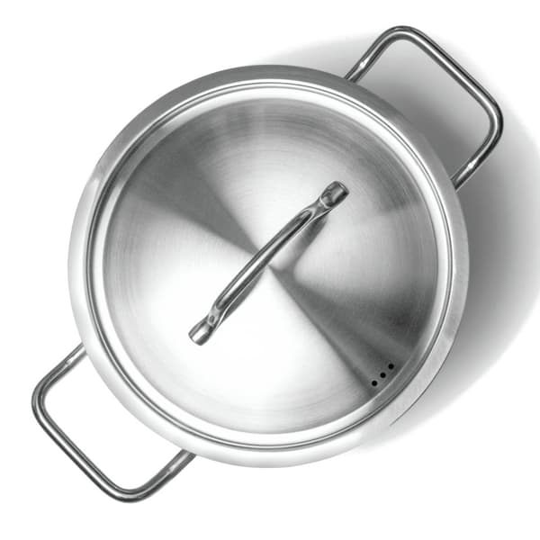 Profi Line høj gryde med låg, Sandwichbund, 6 l, dia. 200 x 190 timer - Hendi 832202
