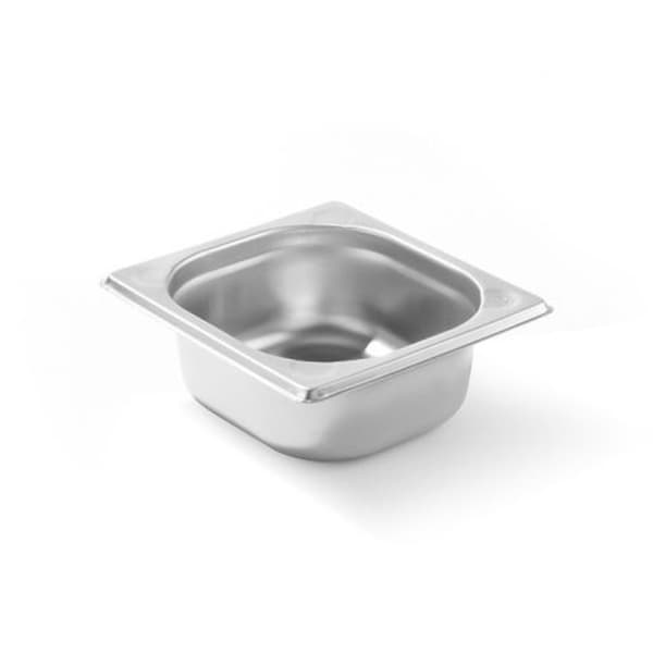 Kitchen Line GN 1/6 stålbeholder, høyde 65 mm - Hendi 806623