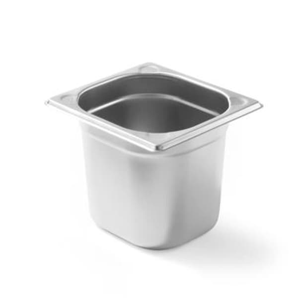 Kitchen Line GN 1/6 stålbeholder, højde 100 mm - Hendi 806630