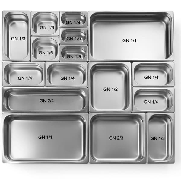 GN container 1/6 rostfritt stål Profi Line höjd 65 mm - Hendi 801734