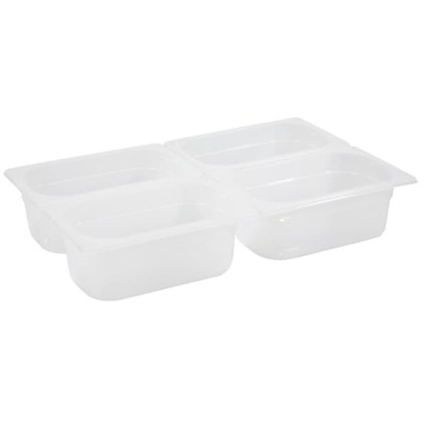 Gastronomibeholder laget av polypropylen GN 1/4 høyde 150 mm - Hendi 880319