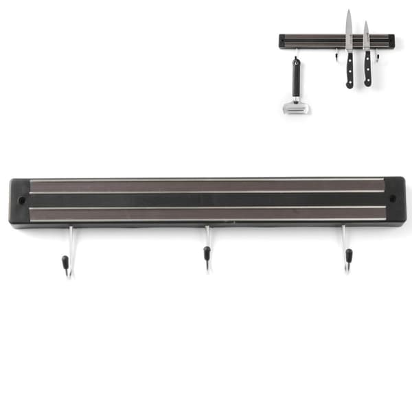 Magnetlist for kniver med kroker, lengde. 300 mm - Hendi 820209