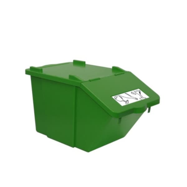 Toetasjes avfallssorteringsbeholder - grønn, 45L