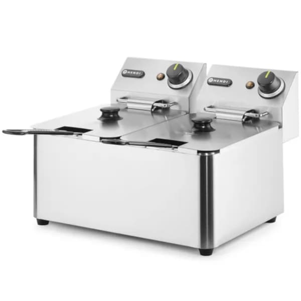 Kitchen Line catering frituregryde 6kW 230V 2 x 4L - Hendi 205846