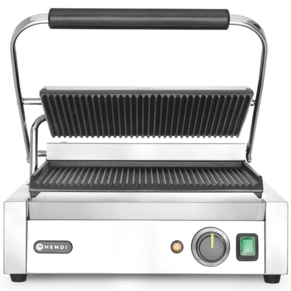 Kontakt PANINI rillet kontaktgrill 2200W - Hendi 263655