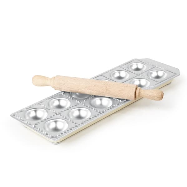 Muotti kaulimella pyöreiden Ravioli-myytien tekemiseen, 12 kpl - Hendi 975541