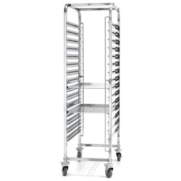 Stålvogn for transport av brett, containere, 15 x GN1/1 - Hendi 810613