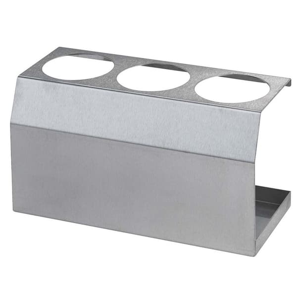 Udstillingsstander i stål til saucedispenserflasker 3 x 0,2L dia. 50 mm - Hendi 557969