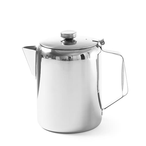 Tekande med låg i rustfrit stål til kaffe te 0,6L - Hendi 453209