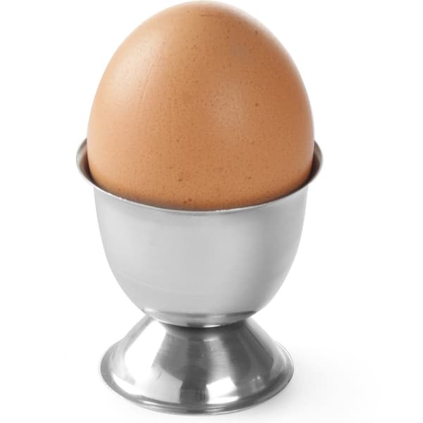 Eggstativ i glass, rustfritt stål, sett med 6 deler. - Hendi 441367