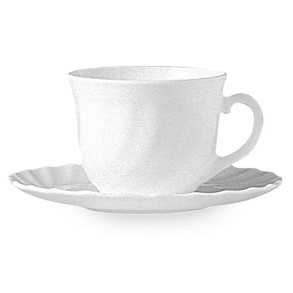 Arcoroc TRIANON underkop til kaffe- og tekopper 220ml, sæt med 6 stk. - Hendi D6925