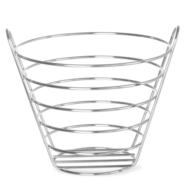 Dekorativ fruktkorg av förkromat stål. 215mm höjd 205 - Hendi 426418
