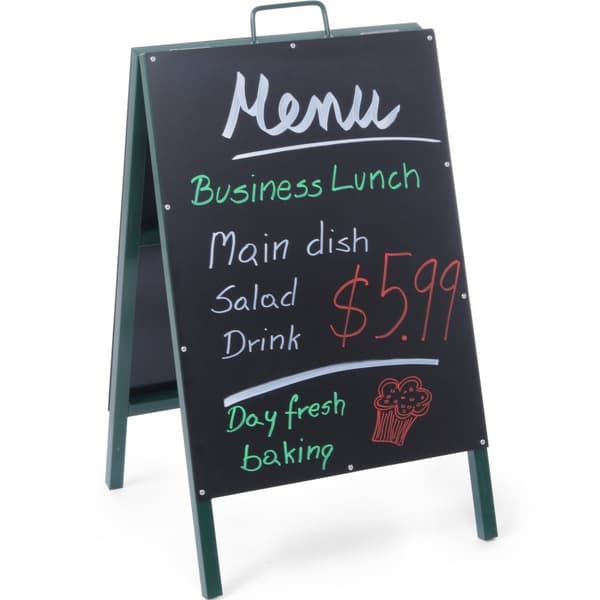 Fritstående MENU reklametavle til restauranter 500x850mm - Hendi 664117