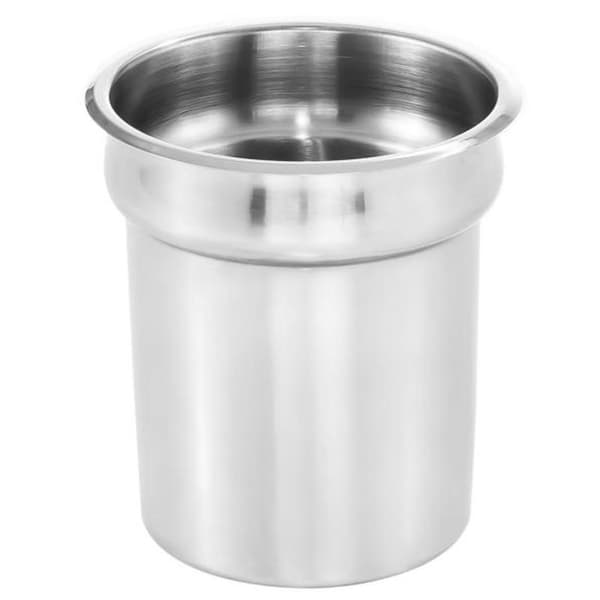 Stålgrytinsats med lock för bain-marie soppvärmare 3,8L