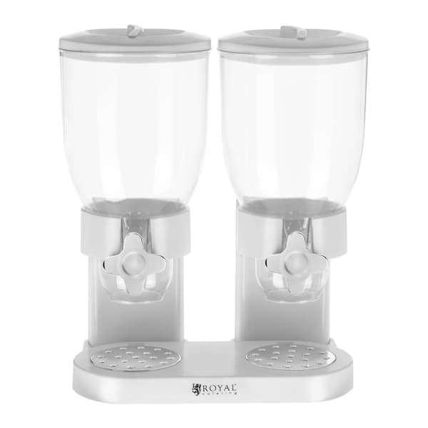 Dispenser dispenser for løse produkter, granolaflak, tørket frukt og nøtter, kaffe 2 x 3,5L
