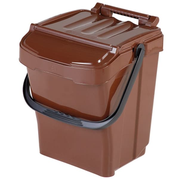 Kurvbeholder for sortering av avfallssortering i BIO-avfall URBA PLUS 40L - brun