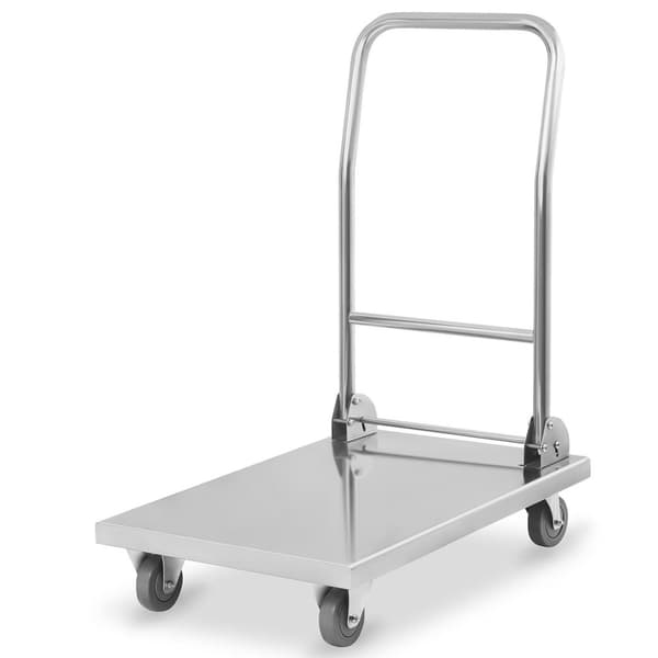 Plattform lagertransportvogn med sammenleggbart håndtak opptil 400 kg RCFT-1.1