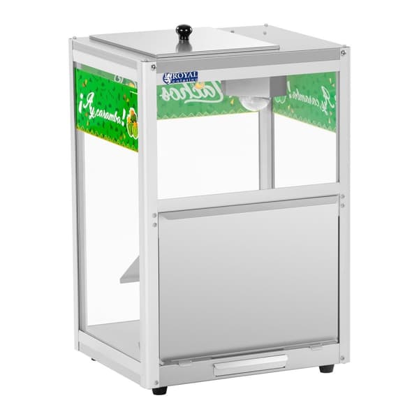 Valaistu lämmitin nachoille, popcornille ja maapähkinöille LED 100W Royal Catering RCNW-1L