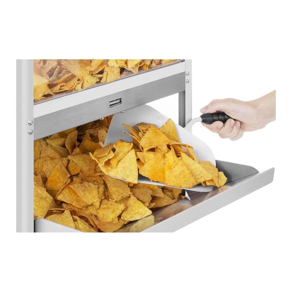 Valaistu lämmitin nachoille, popcornille ja maapähkinöille LED 100W Royal Catering RCNW-1L