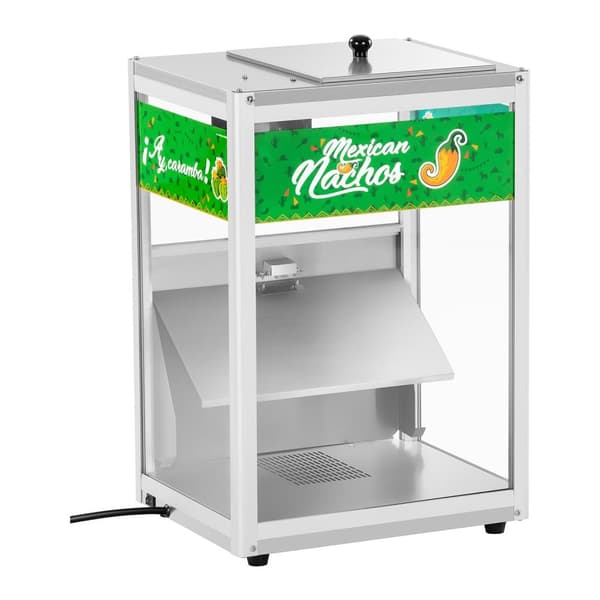 Valaistu lämmitin nachoille, popcornille ja maapähkinöille LED 100W Royal Catering RCNW-1L