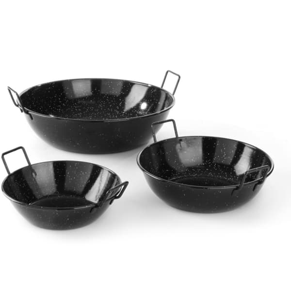 Emaljeret paella skål, dyb diameter. 205x(H)57mm Hendi 622841