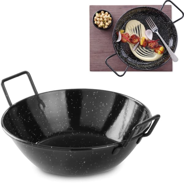 Emaljeret paella skål, dyb diameter. 205x(H)57mm Hendi 622841
