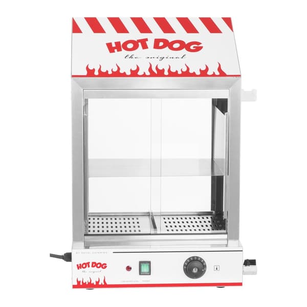 Varmeapparat, varmedisplay for 200 pølser, pølser, 50 boller, 2000W Royal Catering RCHW 2000