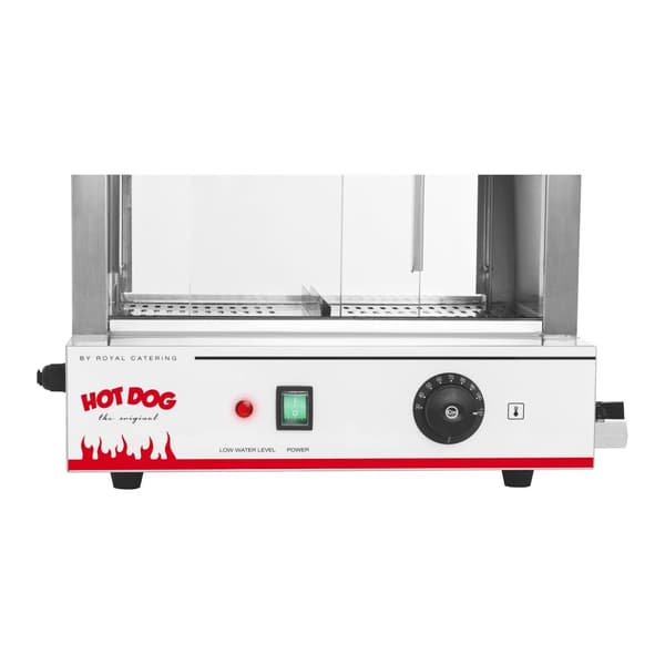 Varmeapparat, varmedisplay for 200 pølser, pølser, 50 boller, 2000W Royal Catering RCHW 2000