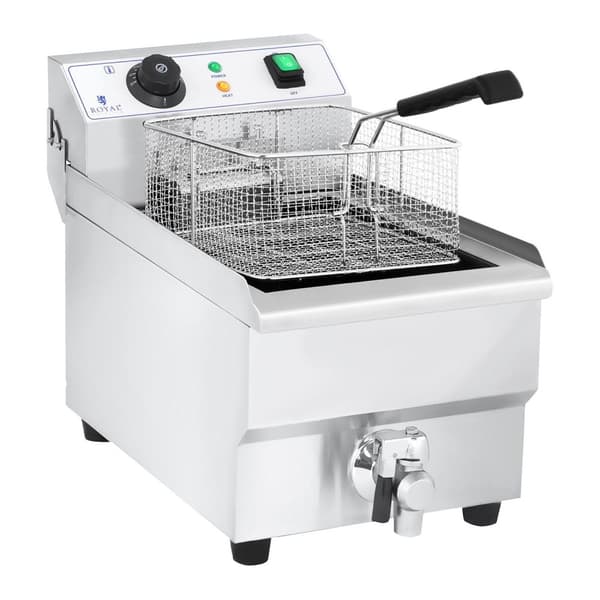Professionel cateringfrituregryde med hane 230V 10L