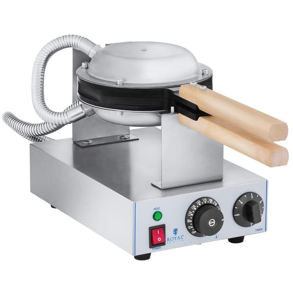 Vaffelmaskine boble vaffelmaskine 1415W Royal Catering RCWM-1400-B