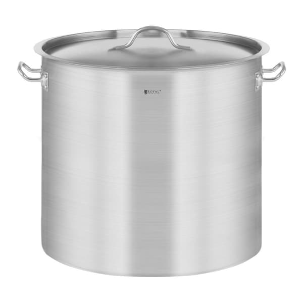 Serveringsgryte med lokk, rustfritt stål, for induksjonskomfyr, 21 L